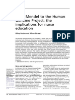 From Mendel To The Human Genome Project: The Implications For Nurse Education