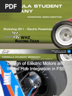 Wheelhub Integration of Electric Motor in FSE