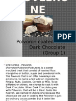 Polvoron Coated With Dark Chocolate (Group 1)