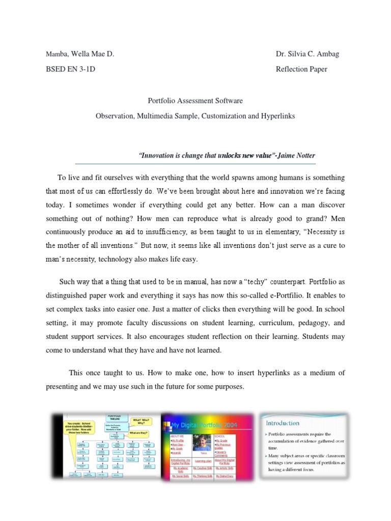 Reflection | PDF | Career & Growth | Social Science