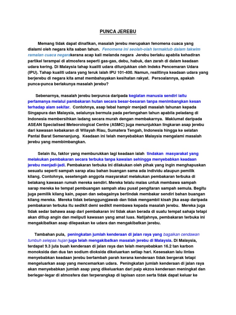 Punca Jerebu  PDF