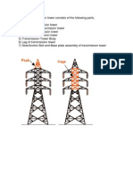 A Power Transmission Tower Consists of The Following Parts