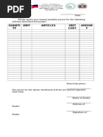 Canvass Form