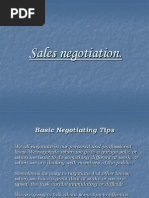 Sales Negotiation