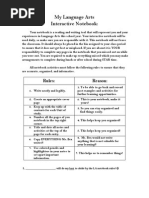 Interactive Notebook Guidelines for Students | PDF | Homework | Notebook