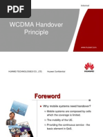 Principles of Handover in WCDMA