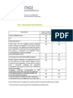 PHD / Required Documents: Documents Degree Seeking (36 Months Max) Exchange Mobility (6, 10 or 18 Months)