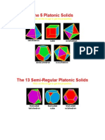 The 5 Platonic Solids Polyhdra CTH