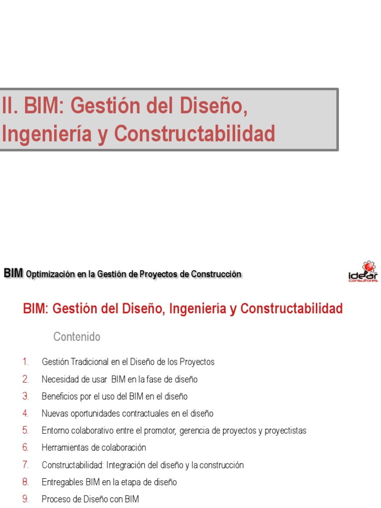 Optimización BIM en Gestión de Diseño | PDF | Modelado de información ...