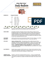 SHS Daily Bulletin 9-4-14