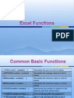 Excel-Functions Very Important