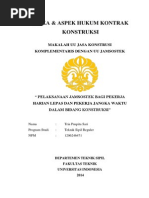 Download Makalah JAMSOSTEK Bagi Pekerja Lepas Dan Pekerja Jangka Waktu Di Bidang Konstruksi by Tria Puspita Sari SN238660483 doc pdf