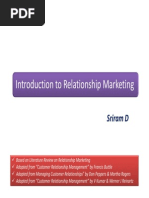 Session 1 - Introduction to Relationship Marketing