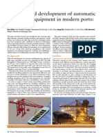 Research and Development of Automatic Bulk Cargo Equipment in Modern Ports