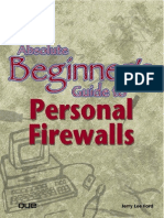 Jerry Lee Ford Jr. Absolute Beginners Guide to Personal Firewalls Absolute Beginners Guide 2001