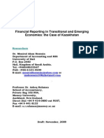 Financial Reporting in Transitional and Emerging