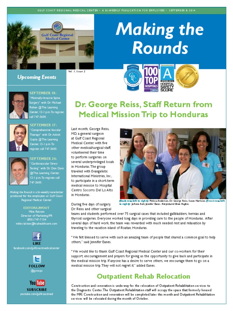 Making The Rounds - Sept. 8 Issue | PDF | Hospital | Emergency Department