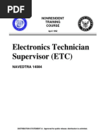 US Navy Training Course - Electronics Technician Supervisor ETC