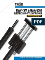 Tolomatic RSA-GSA Rod-Style Screw Drive Actuator Brochure