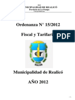 Ord. Fiscal y Tarifaria 2012