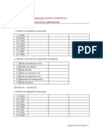 Ejercicios Propuestos de Quimica Formulacion Inorganica I