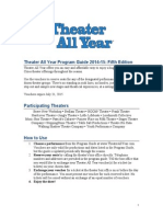 Theater All Year Program Guide 2014-15: Fifth Edition: 4. Enjoy The Show!