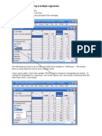 JMP Directions For Doing A Multiple Regression