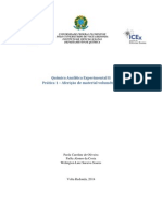 Quimica Analitica Experimental II Relatorio 1