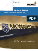 Sunway University College Monash University Foundation Year (MUFY) 2010