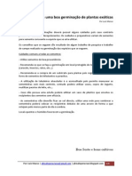 Dicas para Uma Boa Germinação - Luis Manso