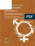 Feminismo, Genero e Instituciones Cuerpos Que Importan, Discursos - Carlos Schickendantz