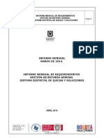 Informe Secretaria General Marzo 2014