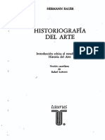 HISTORIOGRAFÍA DEL ARTE Introducción Crítica Al Estudio de La Historia Del Arte. HERMANN BAUER