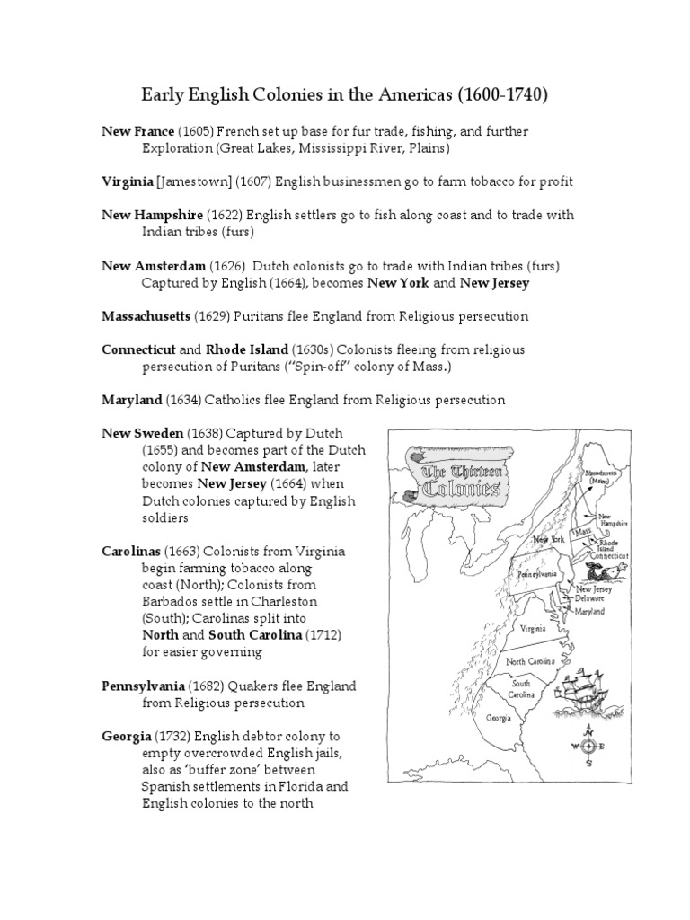 Early Colonies | PDF