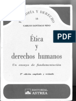 Nino, C., Ética y Derechos Humanos, Cap. VII (Dignidad) - Asesoría 3