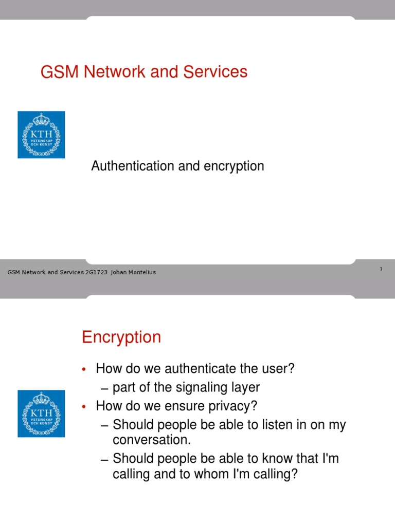 GSM Network and Services | PDF | Secure Communication | Software ...