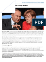 Înţelegere Secretă Între Putin Şi Merkel