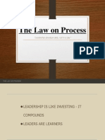 The Law On Process: "Leadership Develops Daily, Not in A Day"