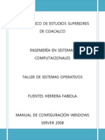 Manual de Configuracion de Windows Server 2008