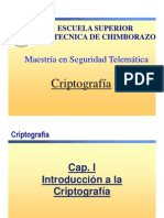 Cap I - Introduccion A La Criptografia