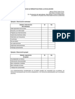 Eva Luac i on Tecnica s Alternativa s