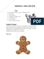 Gingerbread Men Recipe