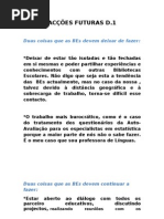 ACÇÕES FUTURAS D