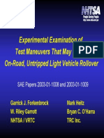 Experimental Examination of Test Maneuvers That May Induce On-Road, Untripped Light Vehicle Rollover