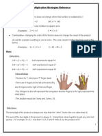 multiplication strategies reference