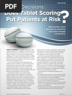 Guide To Tablet Scoring and Splitting | PDF | Tablet (Pharmacy) | Dose ...