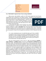 09-08 - Use Self-Settled Special Needs Trust To Keep Medicaid