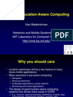 Pervasive Location-Aware Computing: Hari Balakrishnan