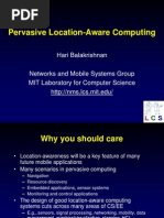 Pervasive Location-Aware Computing: Hari Balakrishnan