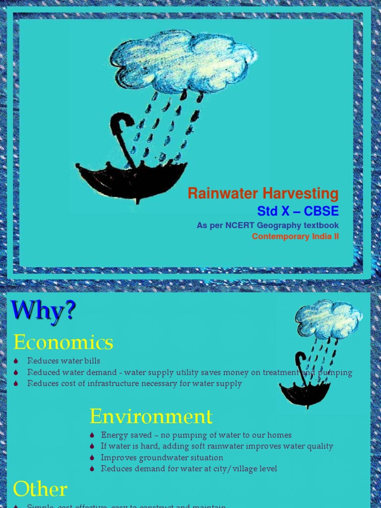 Rainwater Harvesting in India: Methods & Benefits | PDF | Water ...